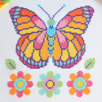 Free Butterfly Cross Stitch Chart – The World in Stitches