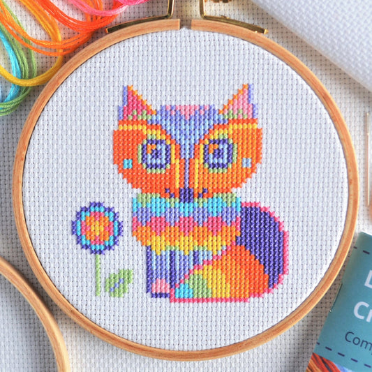 Free Cross Stitch Pattern: Mini Fox