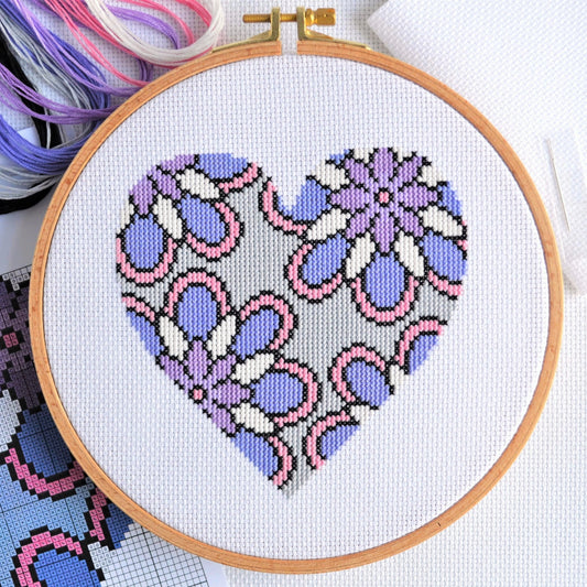 Winter Heart Cross Stitch Kit